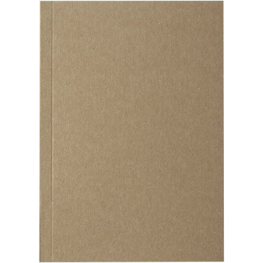 Logotrade presentreklam bild: Novella Austen A6 anteckningsbok med återvunnet mjukt omslag med kraftpapper, 100 ark