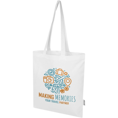 Logotrade profilprodukter bild: Madras Blend 140 g/m² tygväska av GRS-certifierad återvunnen bomull 7L