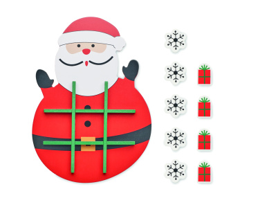 Logotrade reklamprodukter bild: Jul tic tac toe i trä