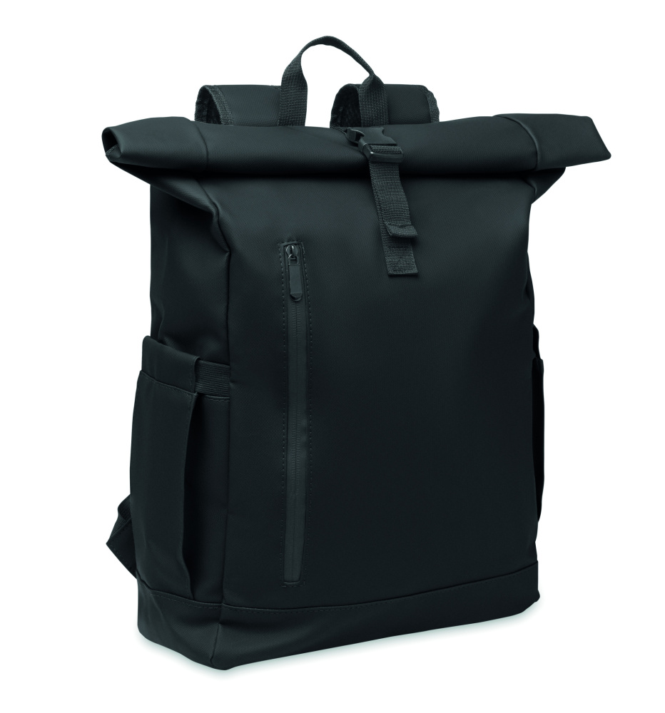 Logotrade reklamprodukter bild: Rolltop dataryggsäck 600D