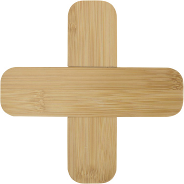 Logotrade reklamprodukter bild: Croc Underlägg i bambu – stort