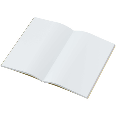 Logotrade kampanjprodukter bild: Novella Austen A5 anteckningsbok med mjukt metallomslag – 100 ark