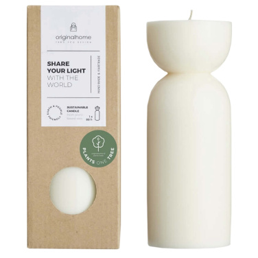 Logotrade profilprodukter bild: Originalhome ekologiskt ljus – medium