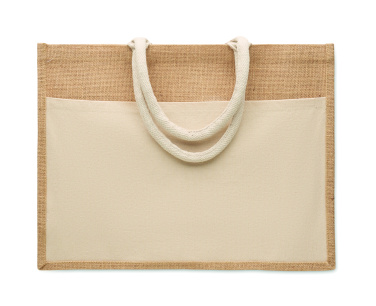 Logotrade profilreklam bild: Kasse i bomull/jute 280gsm