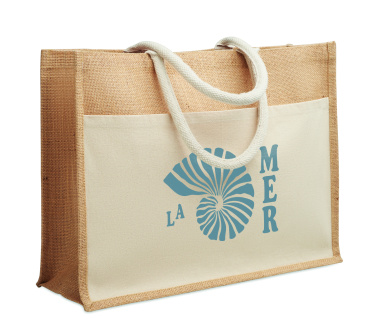 Logotrade kampanjprodukter bild: Kasse i bomull/jute 280gsm