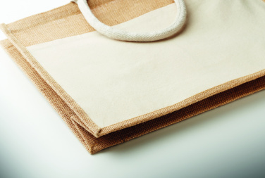Logotrade reklamprodukter bild: Kasse i bomull/jute 280gsm