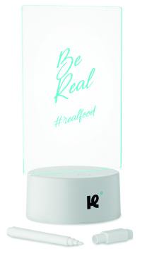 Logotrade profilprodukter bild: LED-belyst memoskylt