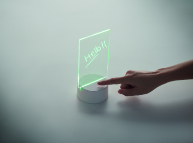 Logotrade reklamprodukter bild: LED-belyst memoskylt
