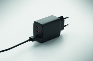 Logotrade presentreklam bild: EU 2-polig väggadapter/laddare