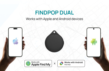 Logotrade kampanjprodukter bild: Findpop Dual RCS föremålsfinnare IPX5 i återvunnen plast