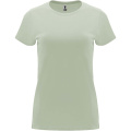 Capri kortärmad T-shirt för dam, Dimgrön