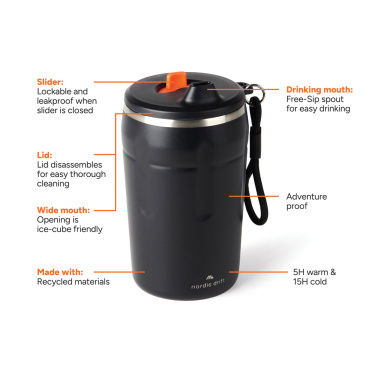 Logotrade profilprodukter bild: Nordic Drift Trail RCS låsbar och läckagesäkra kaffemugg 350