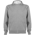 Montblanc unisex hoodie med hellång dragkedja, Ljunggrå